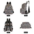 thumbnail image 4 of FORMRS Mini Backpack Purse for Women Quilted Travel Daypack Casual Shoulder Bag, Blue Floral Horses Pattern, 4 of 7