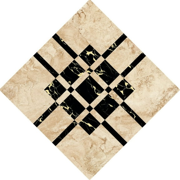 SATRINO Peel and Stick Floor Tiles 10 PCS-4" x 4" Self Adhesive Colorful Marble Lattic Pattern Floor Tiles for Bathrooms,Kitchen,Living Room,Dining Room