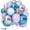 Blue Purple Silver Snowflake, variant on Burnt Orange and Blue Fall Balloons, 12 Inch 35PCS Dusty Blue Orange Taupe Peach Balloon, Fall Balloons for Birthday Baby Shower First Fall Thanksgiving Autumn Harvest Market Themed Party Decorations