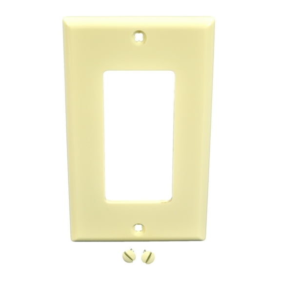 Leviton Almond Unbreakable Decora Wallplate GFCI GFI Nylon Cover 80401-NA
