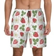 thumbnail image 3 of Uemuo Strawberry Pattern Mens Swim Trunks Quick Dry Board Shorts with Mesh Lining, Stretch Beach Shorts Quick Dry No-Chafing Board Shorts-XX-Large, 3 of 9
