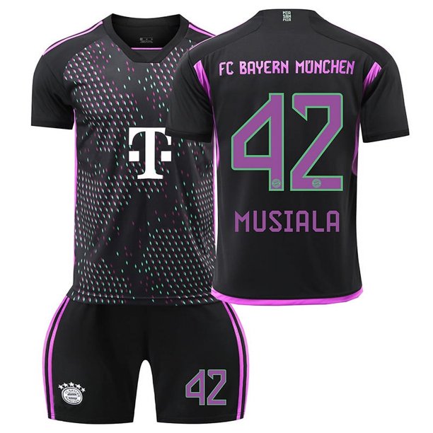 2324 Camiseta de fútbol visitante del Bayern No. 9 Kane 10 Sane 25 Muller 3 Jin Minzai camiseta para niños y adultos transfronterizos42 calcetines