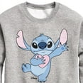 thumbnail image 3 of Disney - Lilo & Stitch - Stitch Hearts You - Toddler & Youth Crewneck Fleece Sweatshirt, 3 of 5