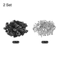 thumbnail image 3 of Unique Bargains U-Type Cable Clip Wire Clamp, 5.2mm 0.2 Inch Nylon Clips Black 200Pcs, 3 of 5