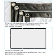 Projector Screen 150in Double Sided Projection for Home Theater Outdoor Indoor