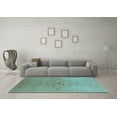 thumbnail image 3 of Ahgly Company Indoor Rectangle Oriental Light Blue Traditional Area Rugs, 8' x 12', 3 of 4