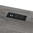 thumbnail image 4 of Convenience Concepts Designs2Go Bureau Tréteau avec Station de Recharge en Bois Gris, 4 of 7