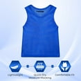 thumbnail image 2 of (6 pack) Vizari Mesh Sports Pinnies- Youth Scrimmage Vests for Soccer, Hockey, Basketball & Football, 2 of 7