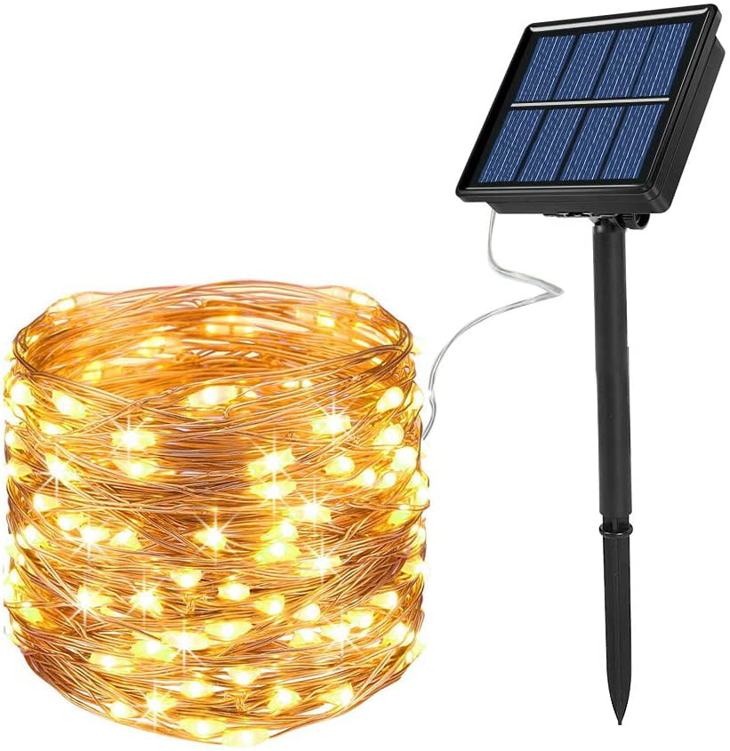 72ft/22M IP65 Waterproof Solar Lights for Outdoor Plants Garden 8 Lighting Modes Upgraded 3-Strand Copper Wire Solar Fairy Lights Ankway 200LED Solar Powered String Lights Purple Auto on/Off