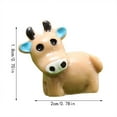 AaSFJEG Boho Table Decor 50PCS Micro Cow Small Resin Cow Figurines