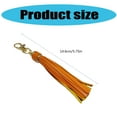 thumbnail image 3 of PU Leather Tassels Keychain Colorful Tassels Bag Charm Keychain Crafted From PU Leather For Everyday Use, 3 of 9