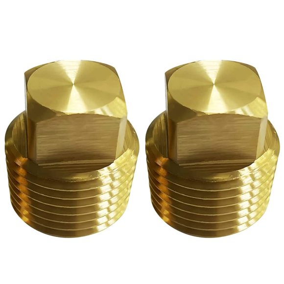 Tapones de desagüe Spurick 1/2 NPT de latón macizo para cascos de barcos, paquete de 2