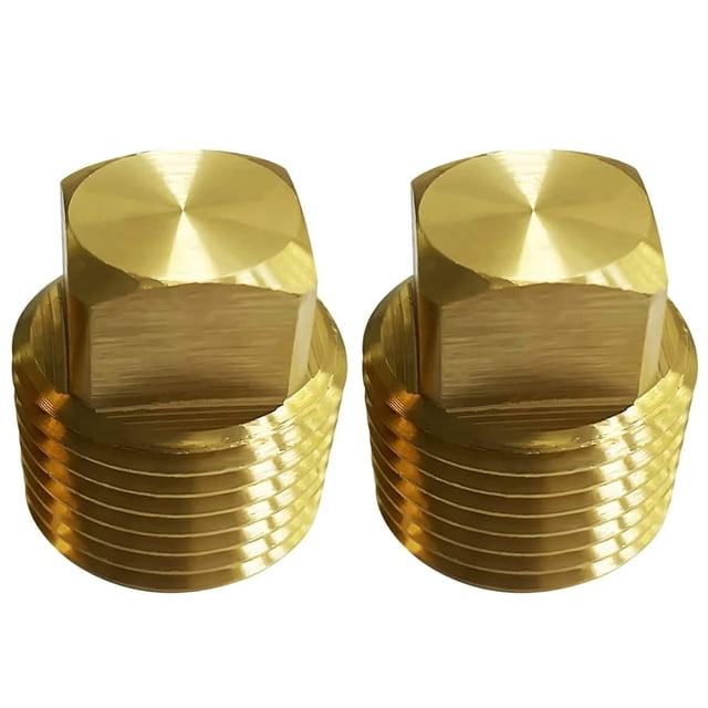 Tapones de desagüe Spurick 1/2 NPT de latón macizo para cascos de barcos, paquete de 2