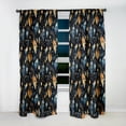 thumbnail image 2 of Designart "Bohemian Feather Allure" Boho Blackout Curtain Panels, 2 of 4