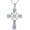 06-Cross Compass Necklace, variant on Cross Necklace for Men Women S925 Sterling Silver Celtic Knot Cross Faith 4 Way Medal Necklaces Religion Jewelry for Birthday Anniversary Day Christmas