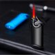 thumbnail image 4 of Encendedor de Metal Turbo Jet a prueba de viento para hombres, encendedor de cigarrillos recargable de Gas butano, llama roja, regalo, nuevo, 4 of 4