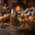 thumbnail image 4 of Astrology Starry Witch Stemless Tumbler, 2D Detailed Printed Glass Drinking Cup, Mystical Lunar Pattern Glassware for Kitchen, Bar and Everyday Household Use (Dark Green), 4 of 4