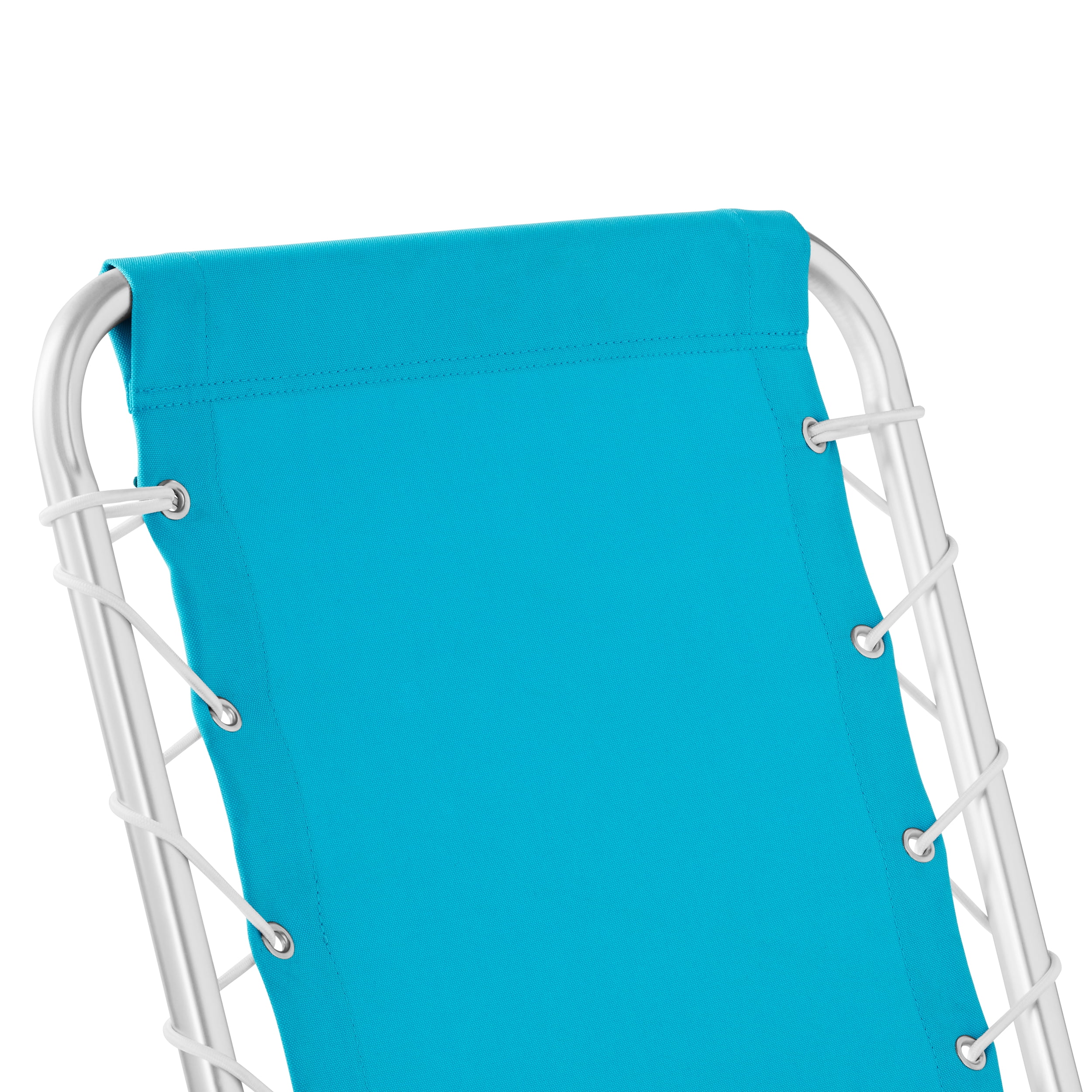 2 Pack Mainstays Reclining Bungee Beach Chair Teal Walmart