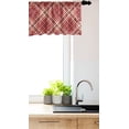 thumbnail image 2 of Ambesonne Plaid Window Valance, Tartan Checkered Warm Tones, 42" x 12", Ruby Peach Cream, 2 of 2