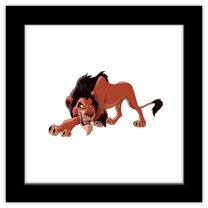 Gallery Pops Disney The Lion King - Scar Wall Art, Black Framed Version, 12" x 12"
