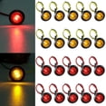 thumbnail image 3 of 10/20pcs LED  Clearance Light 12V Waterproof Car Side Marker Light Bright Truck Trailer Yellow/Red Indicator Light  Auto Identification Lamp for Car Trailer Truck RV, 3 of 10