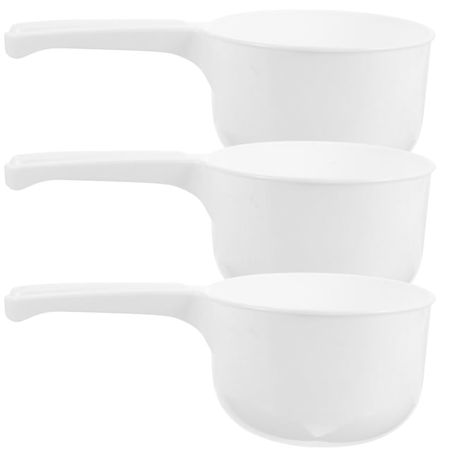 FELTECHELECTR 3 cucharones de agua espesados, cucharones de baño multifunción, palas de agua para el hogar