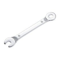 Uxcell Thin 6-Point Combination Wrench, Metric Mirror-Chrome Plated High Carbon Steel, 5mm