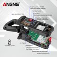 thumbnail image 4 of ANENG ANENG ST210 Auto-Ranging Digital Clamp Meter with True RMS, Temperature Measurement, and Frequency Detection, Black (Battery Not Included), 4 of 7