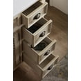 thumbnail image 2 of Benton Collection 46" Distressed Beige Farmhouse Bathroom Vanity with White Marble Top, 2 of 8