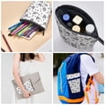 thumbnail image 4 of Lsque Funny Chicken Pattern Telescopic Pencil Bag Pen Holder Stationery Case, Stand-up Retractable Transformer Bag Organizer, 4 of 6