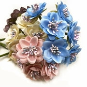 400Pcs 2mm Matte Double Head Flower Stamen Pistil for Flower Making Scrapbook Decoration - Handmade Artificial Flowers Pistil Matt-Like Floral Stamens Flowers Pollen Stamen White