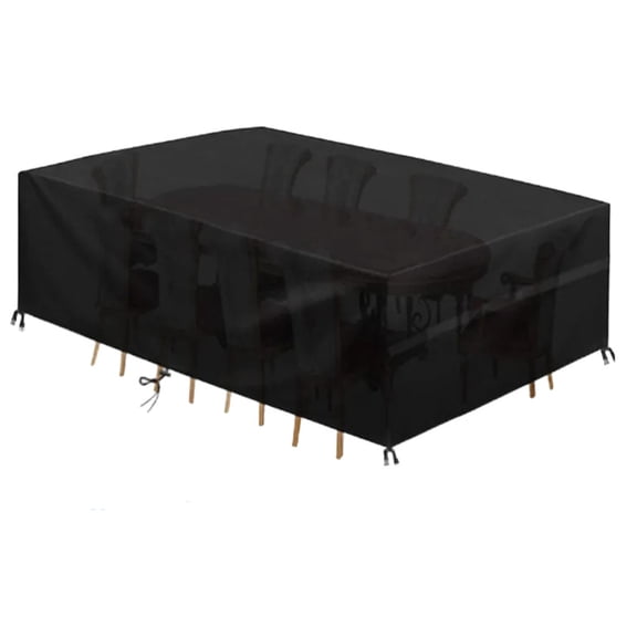 AUQ Patio Furniture Covers Waterproof Outdoor Sectional Furniture Set Cover,Rectangular Table Chair Sofa Covers,Dust Proof Furniture Protective Cover Large,62In X 43In X 28In