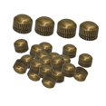 thumbnail image 5 of balikha 100 Pieces M4 Screw Caps for Light Fixture Iron Decorative for Ceiling Light Bronze, 5 of 9