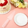 thumbnail image 3 of 50 Pcs Plastic Disposable Cake Cutter 9 Inch Wedding Pie Server Plastic Spatula Cake Server Cutting Knives Pie Pizza Pastry Slicer Serving Utensils (Clear)$$Home Decor, Kitchen, & Other, 3 of 7