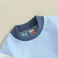 thumbnail image 7 of Girl Clothes Girls Sets Baby Girl Clothes Toddler Girl Outfits Sweatshirt Shirt Pants Cute Outfit Set Baby Girl Fall Winter Clothes Blue 0-3 Months, 7 of 7
