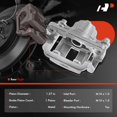 thumbnail image 2 of A-Premium Brake Caliper Assembly Compatible with Nissan Rogue Rogue Select 2008-2015 Rear Passenger Side, 2 of 9