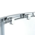 thumbnail image 5 of Dreamwerks Monaco 36x36x75 Round Corner Acrylic Shower Kit with Sliding Door, Base & Walls in Chrome, 5 of 13