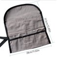 thumbnail image 3 of Portable Roll up Tool Bag Foldable Roll Small Tool Pouch Multiple Pockets Canvas Toolbag Organizer for Carving Sculpting Art Tools Woodworking, 3 of 7