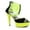 Yellow, variant on Ellie Shoes E-609-Adore 6 Neon Neon Womens Stiletto with Elastic Straps Blacklight sensitive Yellow / 5