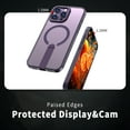 thumbnail image 3 of for iPhone 16e Case with Kickstand, Support Wireless Charging, Compatible with Magsafe, Military-Grade Protection Shockproof Slim Fit Bracket Back Case for iPhone 16e, Purple, 3 of 6