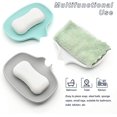 thumbnail image 3 of Paquete de 3 jaboneras de silicona con bandeja de goteo autodrenante antideslizante para ducha/baño/cocina Lavado a mano Cascada Jabonera Jabonera Bandeja para mantener el jabón seco JAMW Sencillez, 3 of 5