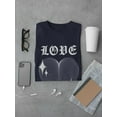 thumbnail image 3 of Love Techno Style Heart T-Shirt Men -Image by Shutterstock, Male Medium, 3 of 4