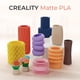 thumbnail image 2 of Creality Matte Pla+ Filamento 1,75 Mm 2 Kg (4,4 Lb) Acabado Sin Brillo Impresora 3D Paquete De Filamentos Pla Baja Deformación Líneas De Capa Mínima Color Vivo Precisión Dimensional +/- 0,02 Mm Blanco, 2 of 5