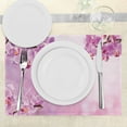 thumbnail image 3 of Ambesonne Pink Place Mats Set of 4, Orchid Spring Petals Spa, Standard Size, Pink, 3 of 6