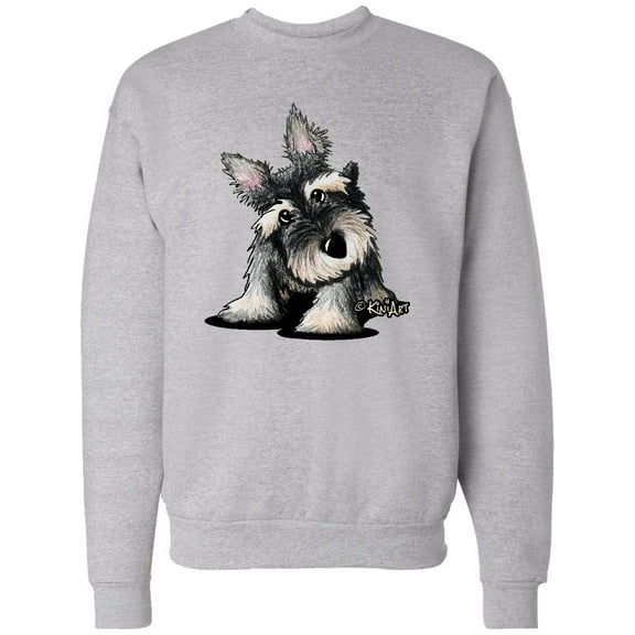 Inktastic Curious Schnauzer Adult Sweatshirt