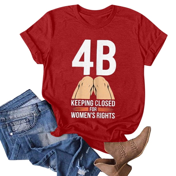 Puntoco Blusa de manga corta con estampado de moda para mujer, divertida camiseta de cuello redondo