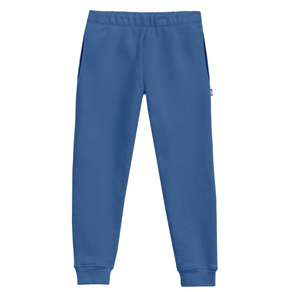 Boys and Girls Lightweight Soft Cotton Fleece Pocket Jogger | Smurf
