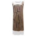 thumbnail image 4 of Robe d'Été Décontractée Sans Manches à Col Rond Imprimé pour Femmes, 4 of 9