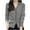 Gray, variant on Wyobmus Womens Cardigan Sweaters Casual V-Neck Knitted Coat Loose Soft Button Up Outerwear With Pockets White