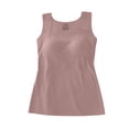 thumbnail image 7 of ZJXFGS Womens U Neck Shapewear Built-in Bra Tank Top High Strechy Slim Fit Compression Camisole Workout Tops Brick Red 4XL, 7 of 7